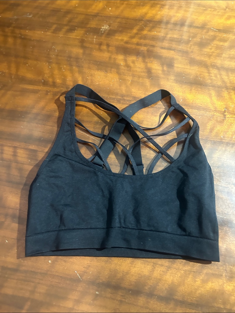 Victoria's Secret Black Strappy Crisscross Sports Bra